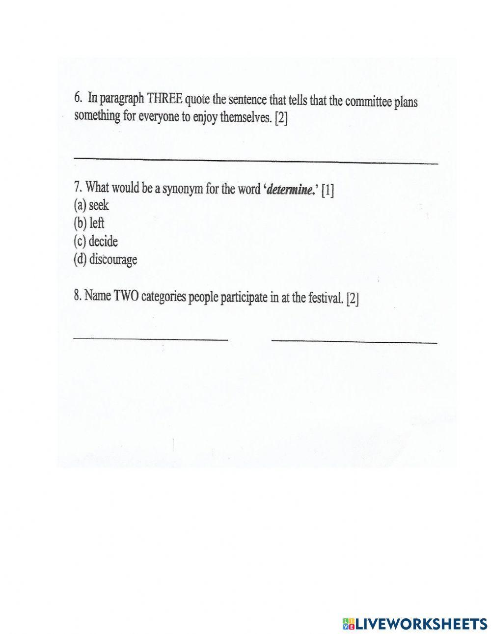 Text Structures & Text Features