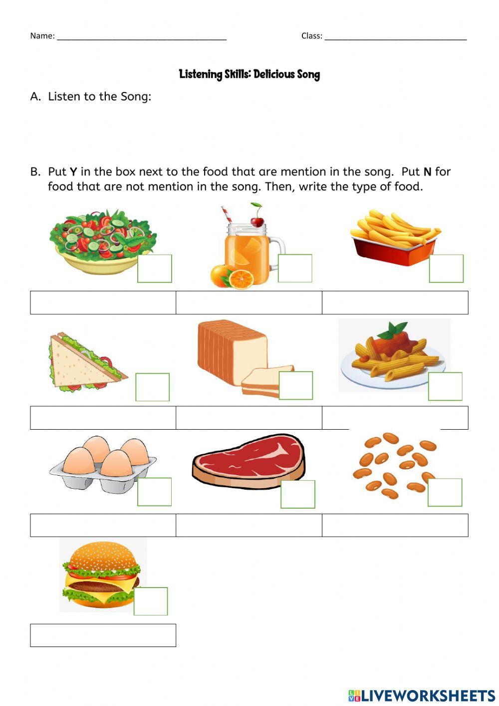 Delicious Song Cefr Year 5