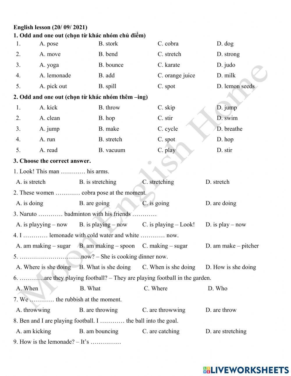 2009 Grade 3 We do yoga lesson 1