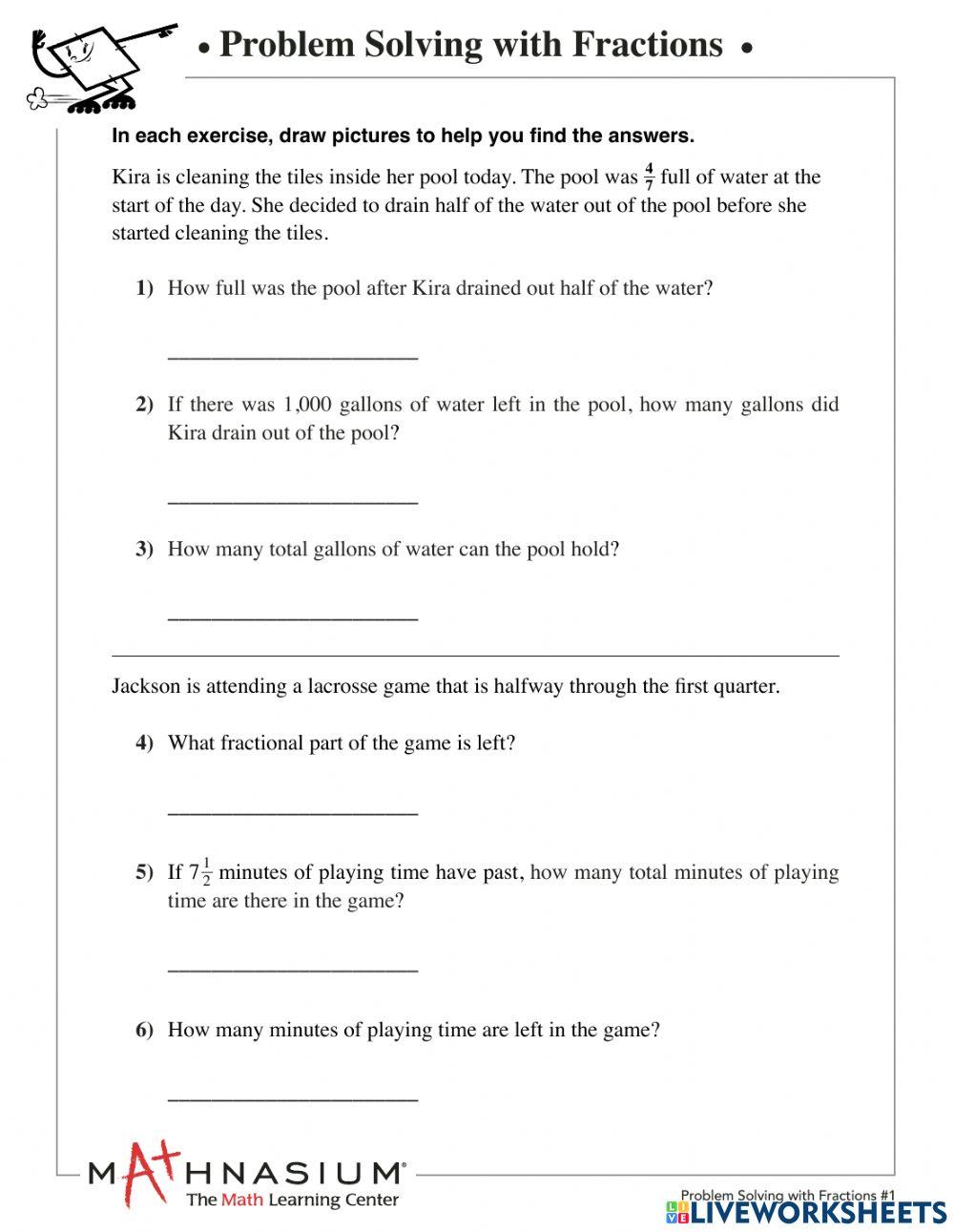Problem solving with fractions