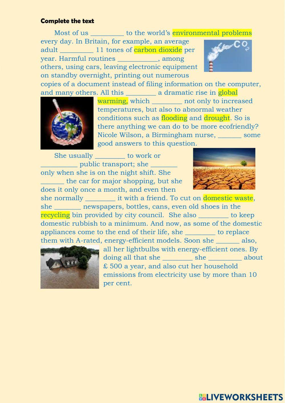 Environment problems