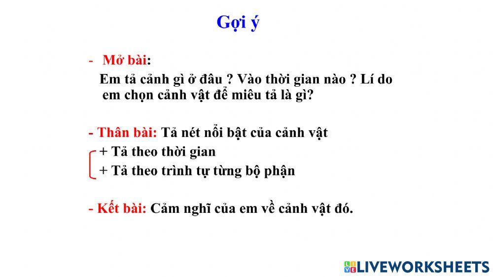 Tập làm văn thứ 5 ( 23 - 9)