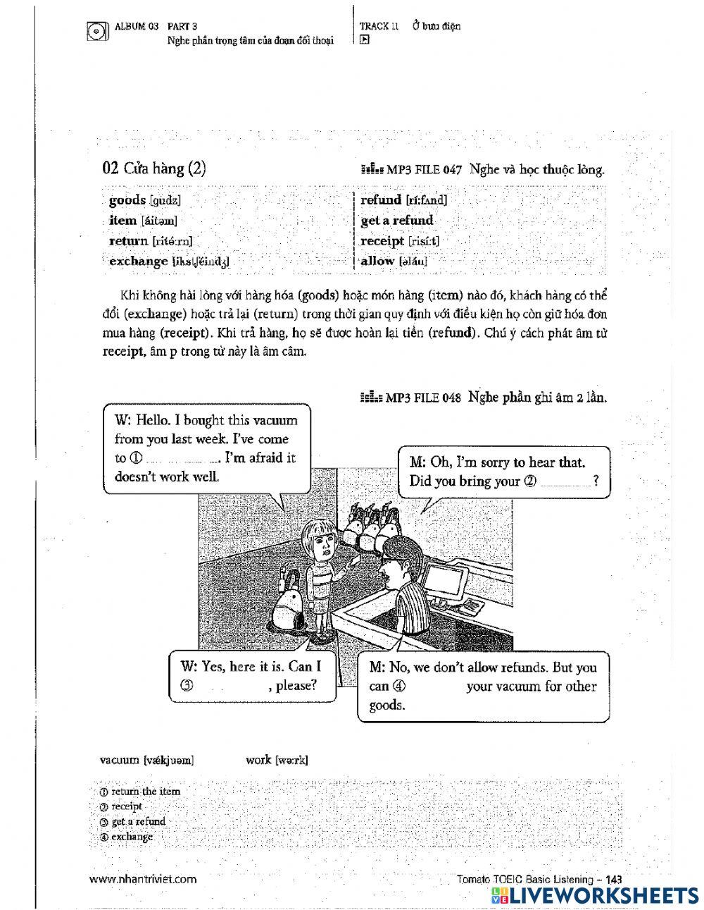 TOEIC 1 listening part 3