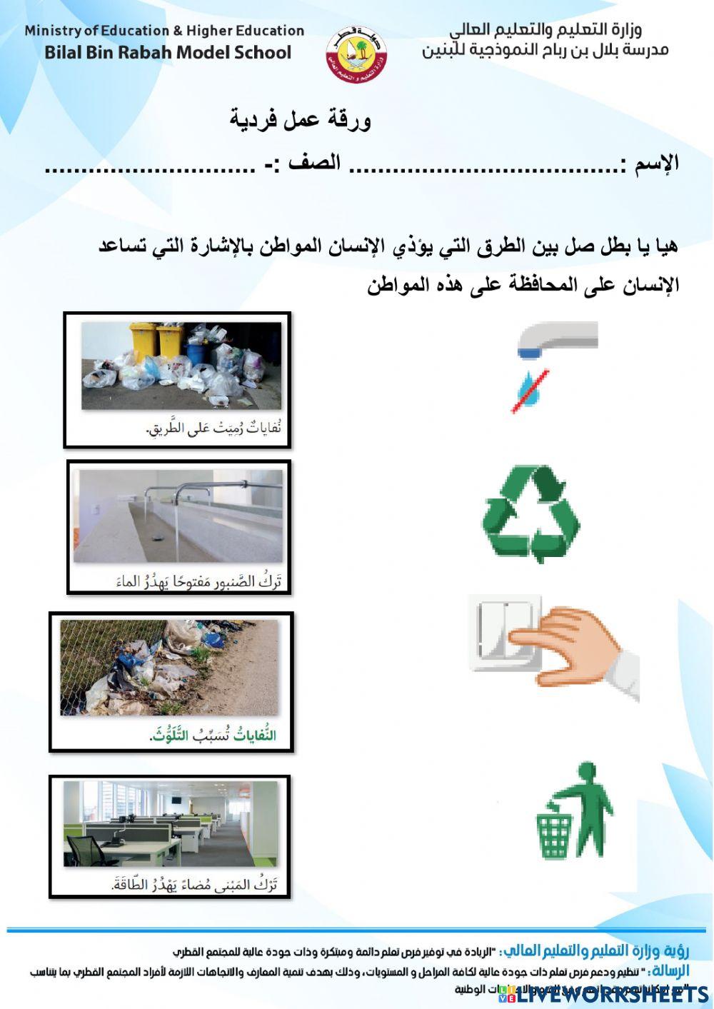 كيف يؤثر الانسان في الموطن