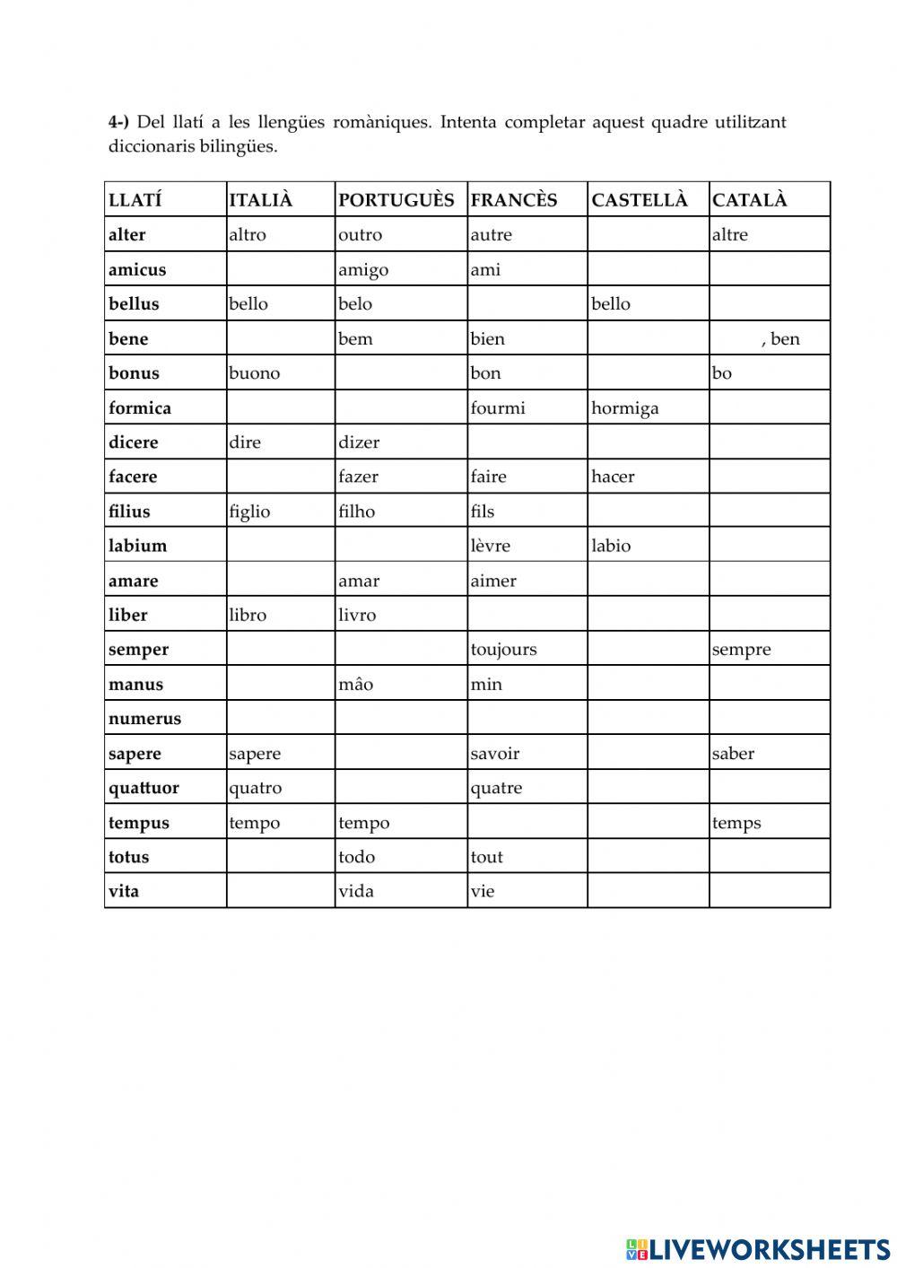 Història del llatí