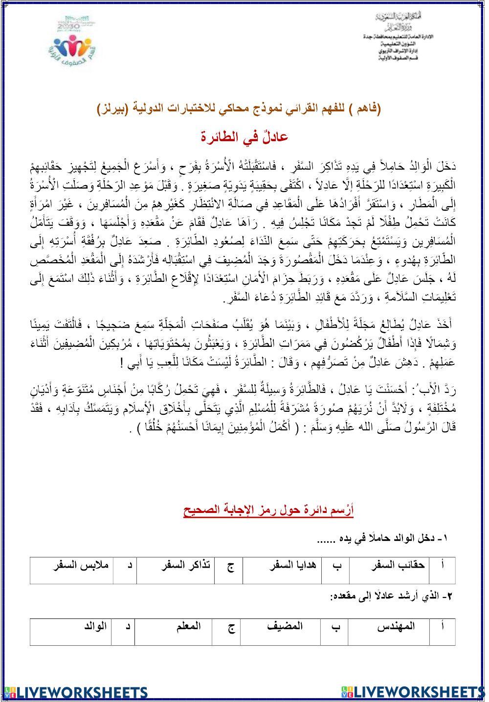 عادل في الطائرة