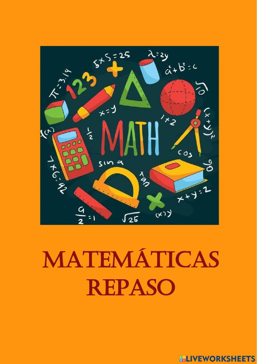 Portada matemáticas repaso