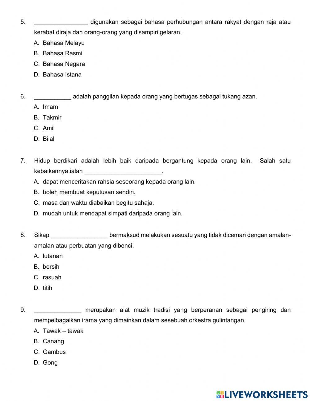 WEEK 6 MIB YR 8 ULANGKAJI