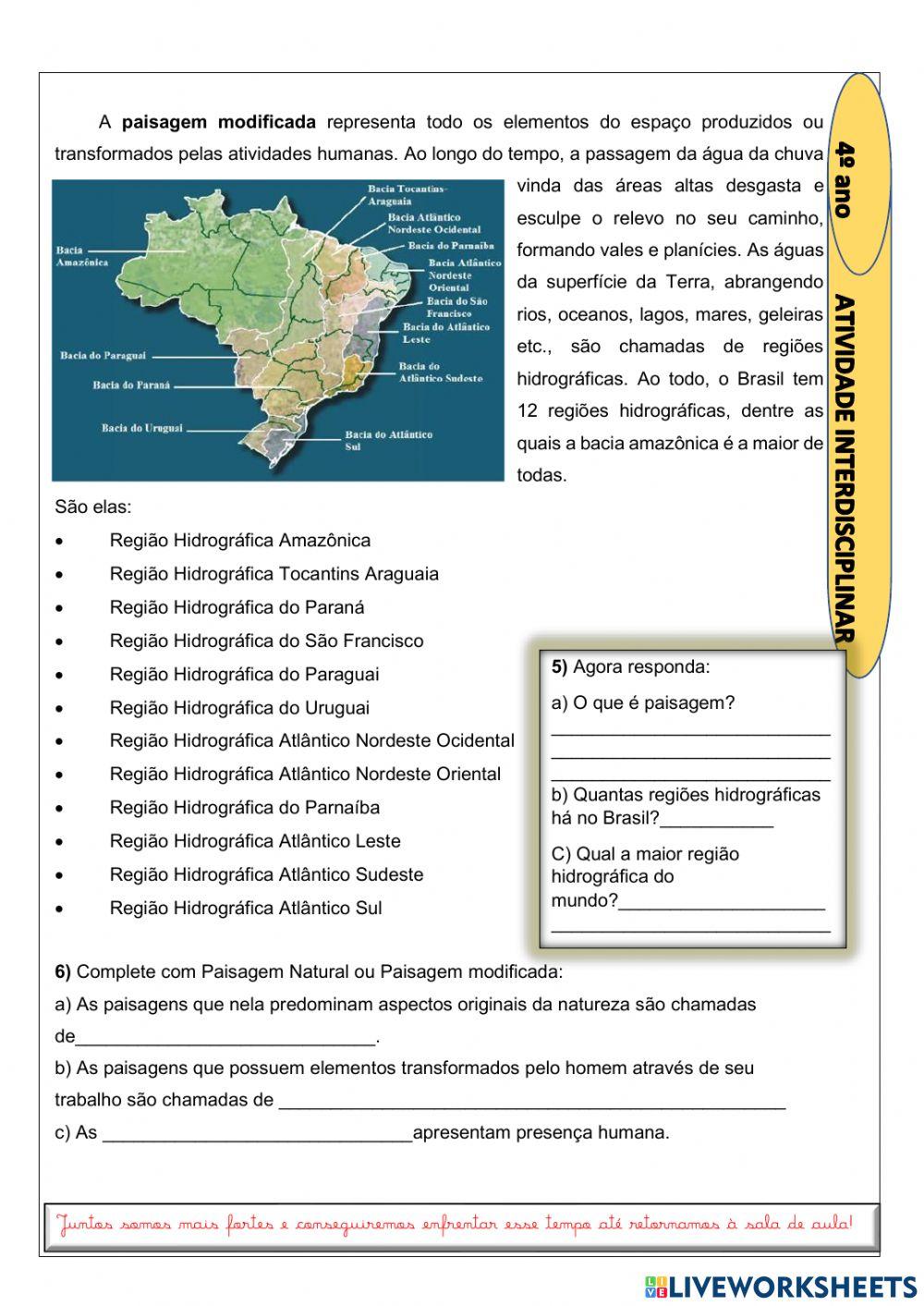 Atividade interdisciplinar quarta