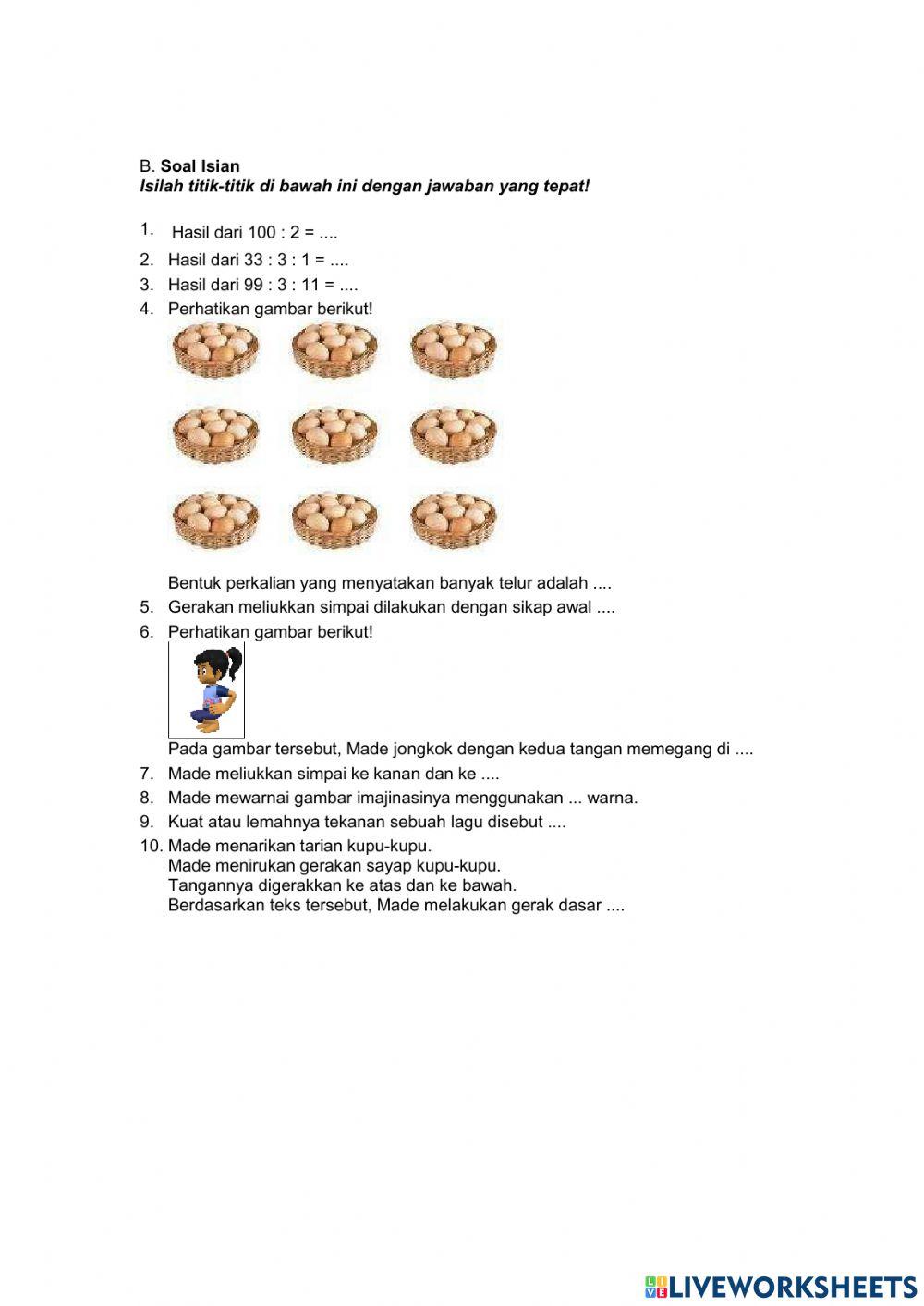 PTS Kelas 2 Tema 2 Sesi 2