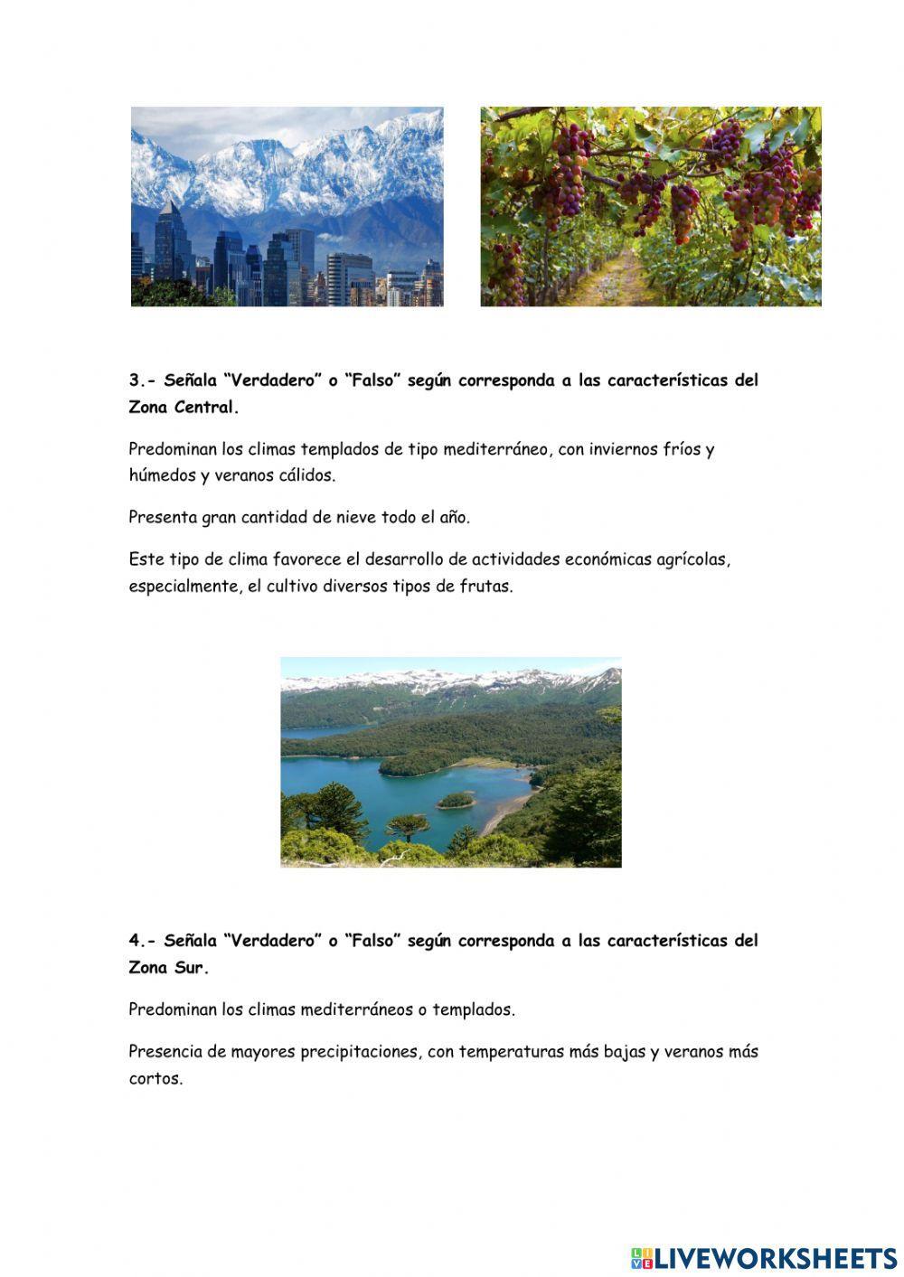 Zonas Naturales de Chile