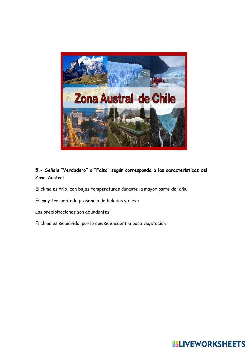 Zonas Naturales de Chile