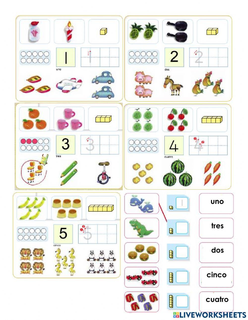 Colecciones de conteo (1-10) Colecciones de conteo (1-10)