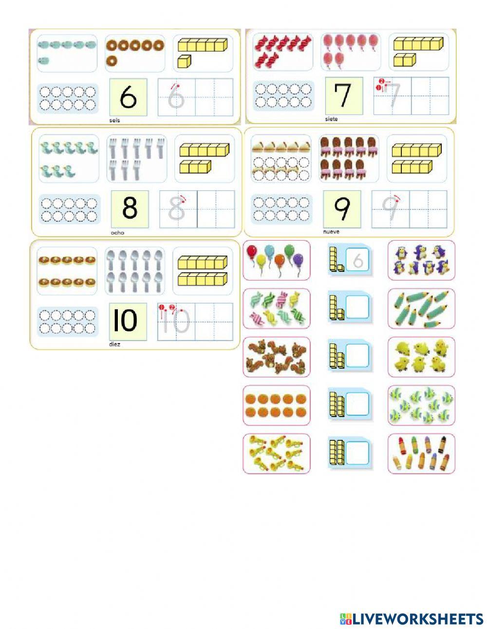 Colecciones de conteo (1-10) Colecciones de conteo (1-10)