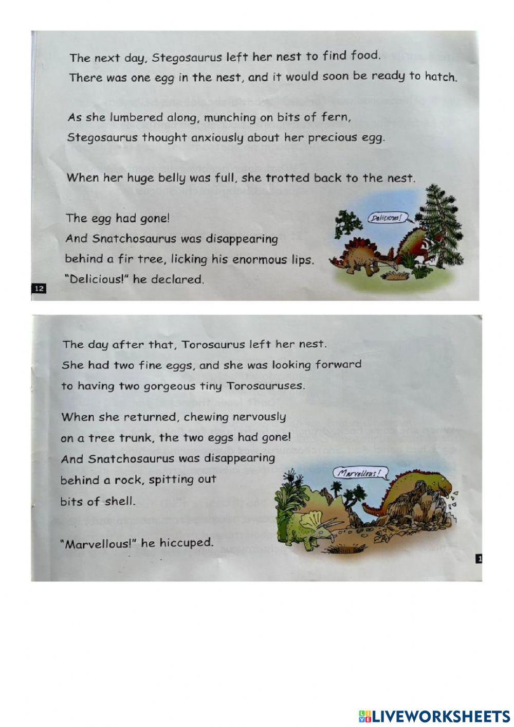 A Dangerous dinosaur part B