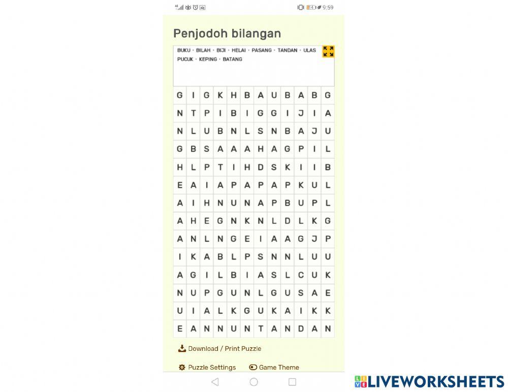 Kuiz Penjodoh bilangan tahun 1