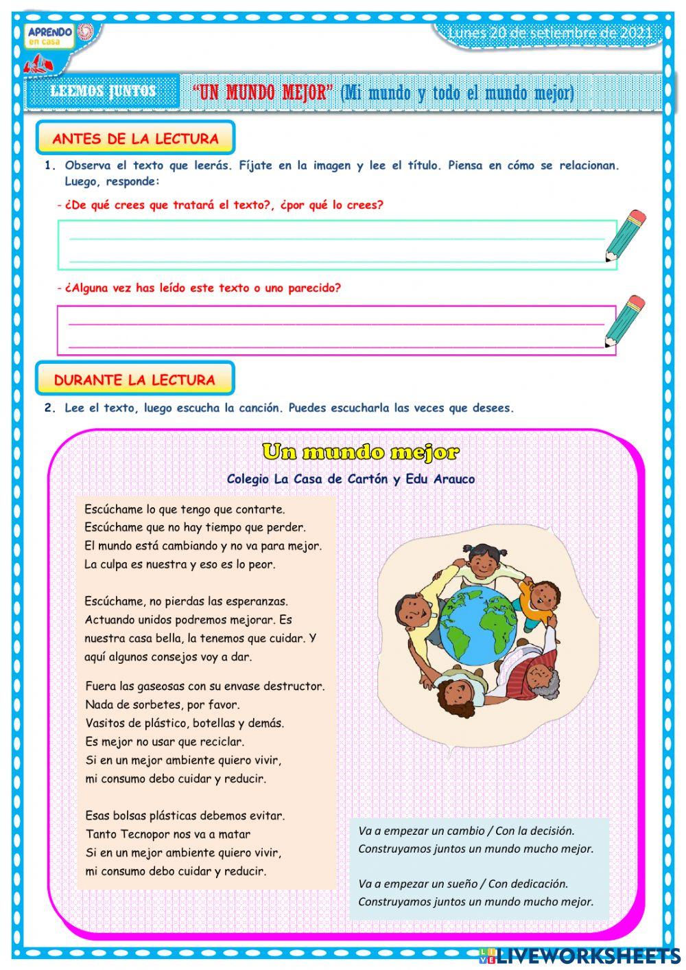 Leemos junto sun mundo mejor