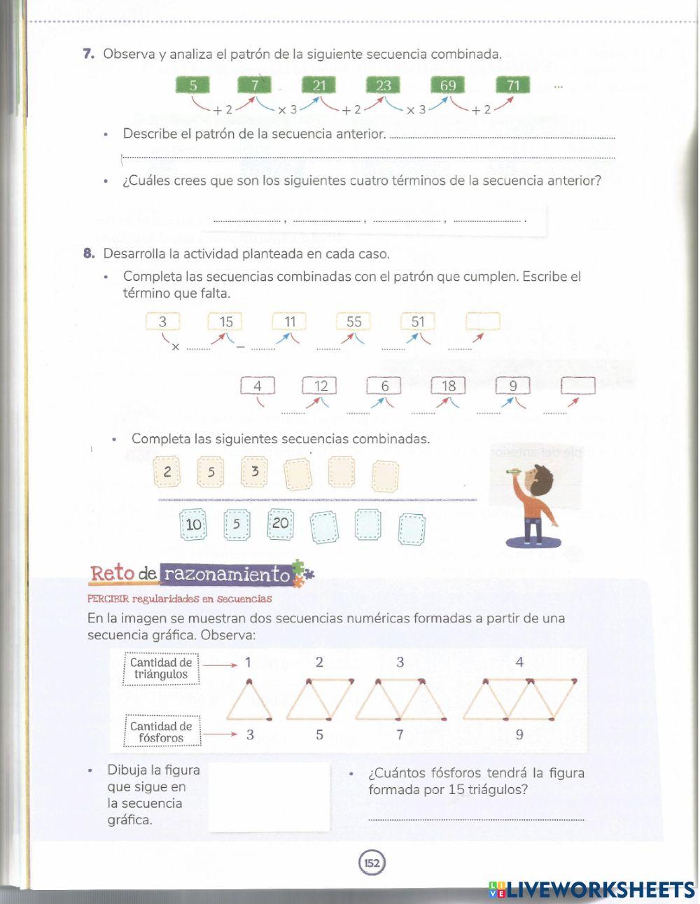Patrones aditivos y multiplicativos