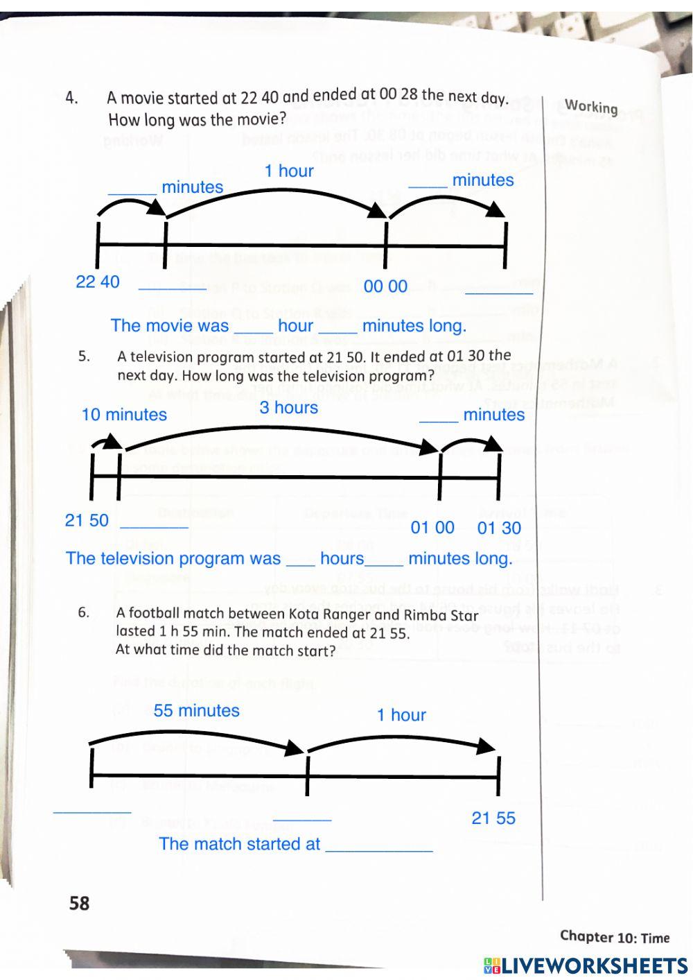 Year 5 Mathematics : Time - Duration