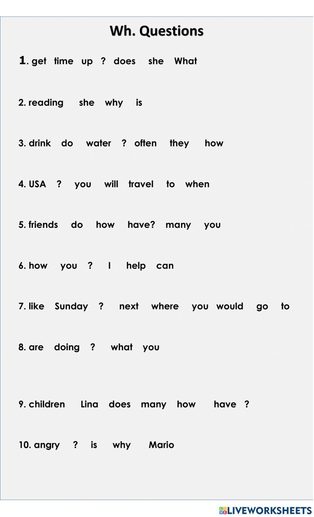 Wh questions review. Amerpassport