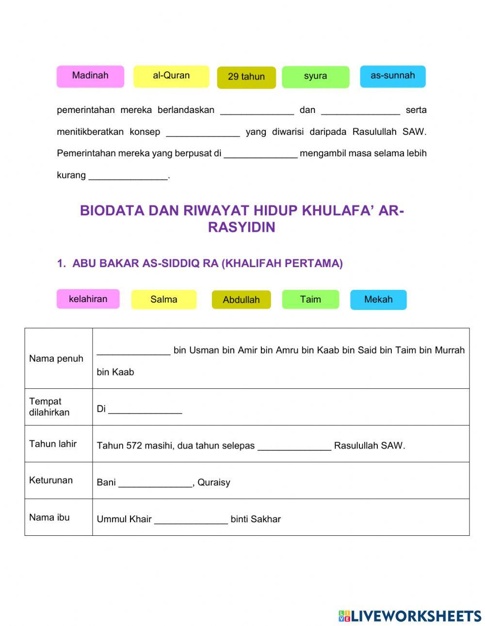 Pi t1 keunggulan perjuangan khulafa' ar-rasyidin