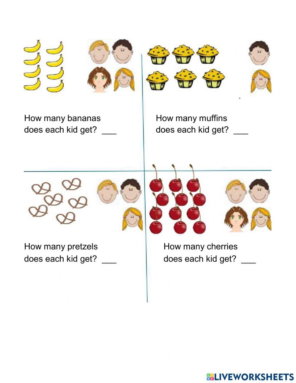 intro division online exercise for Live Worksheets