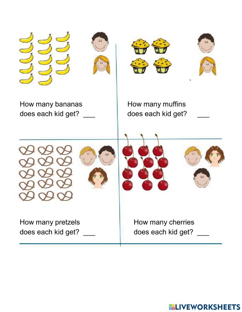 intro division online exercise for Live Worksheets