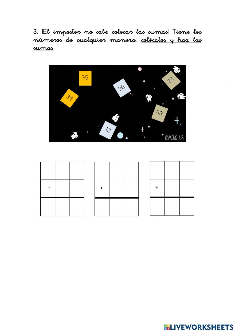 Matemáticas 2º Among Us