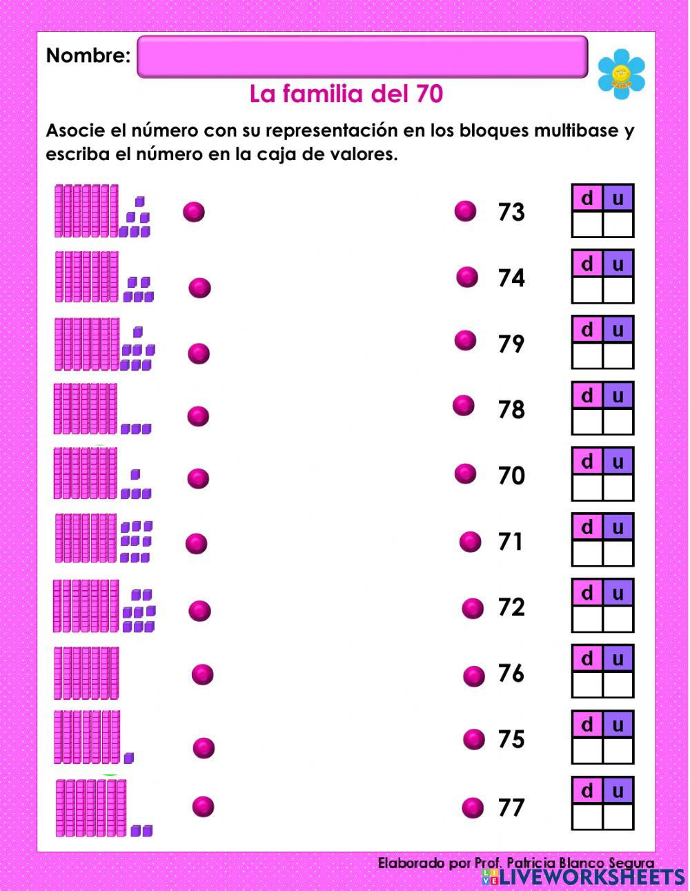 La familia del 70 con bloques multibase