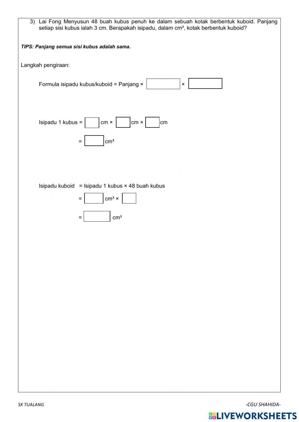 Ruang: penyelesaian masalah