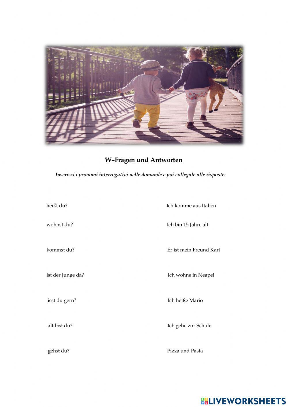 W-Fragen und Antworten