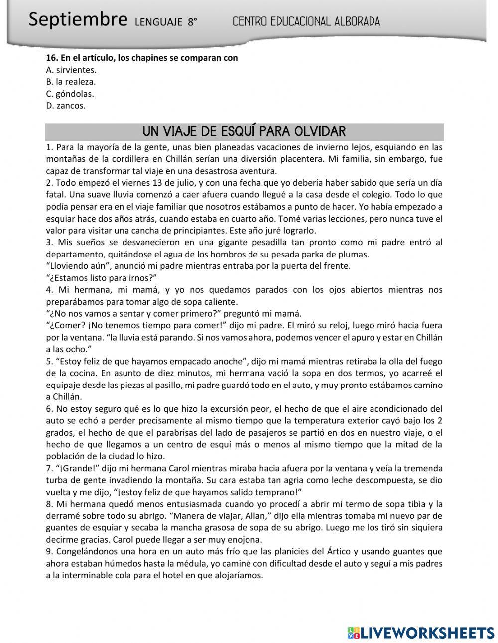 Comprensión lectora