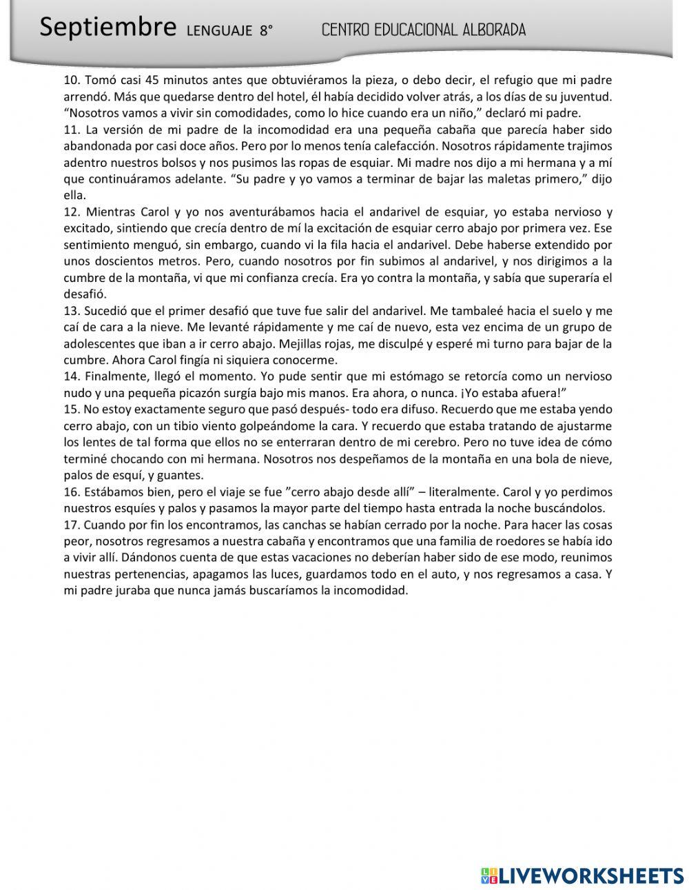 Comprensión lectora