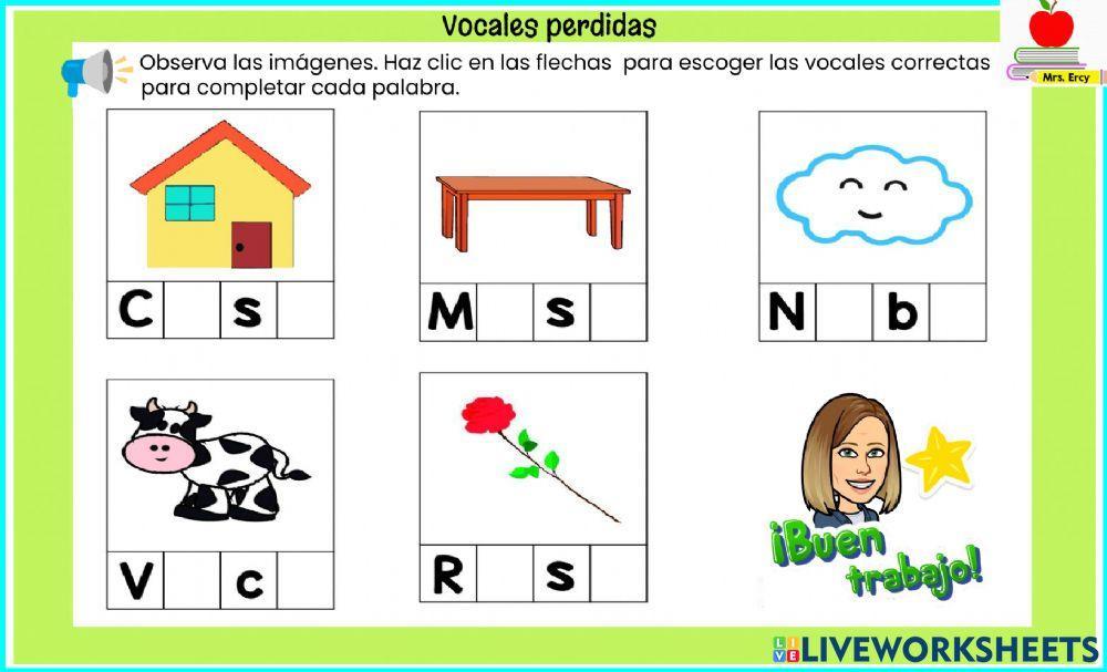 Vocales perdidas