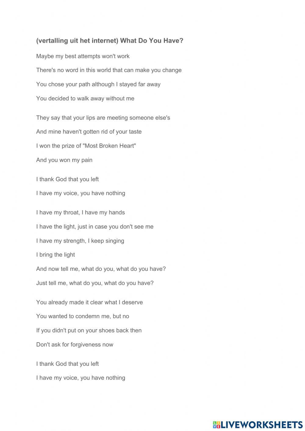 Qué tienes tú? Dvicio