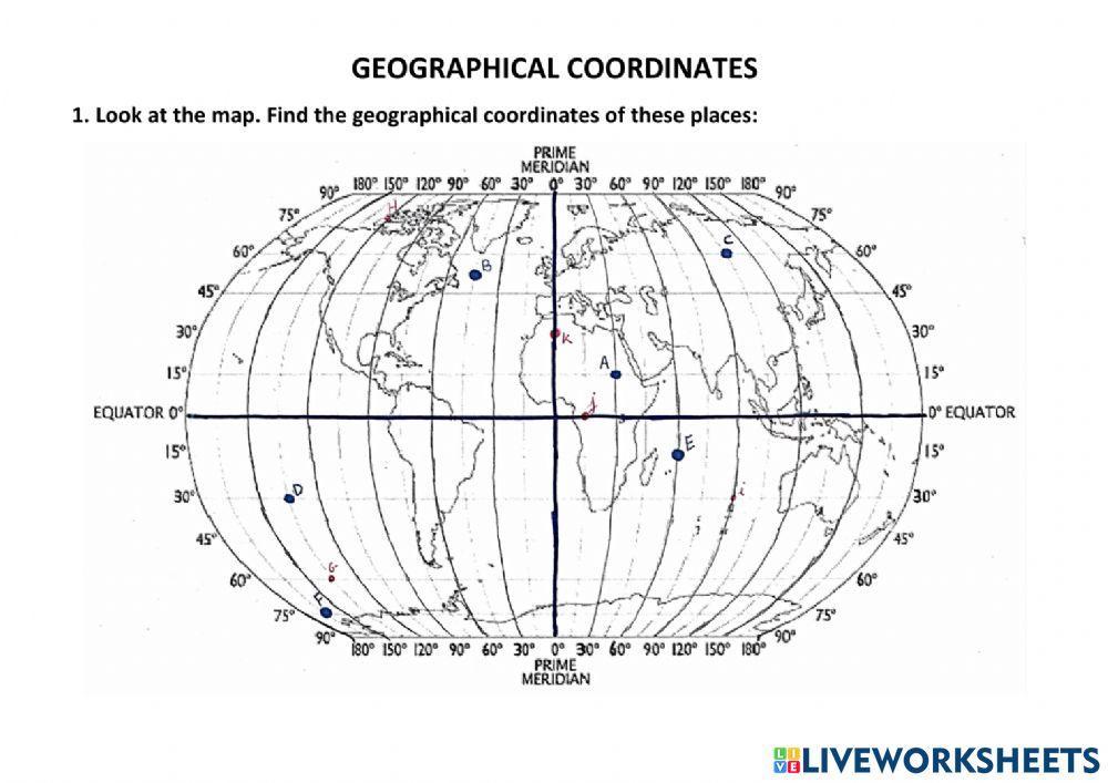 Geographical coordinates