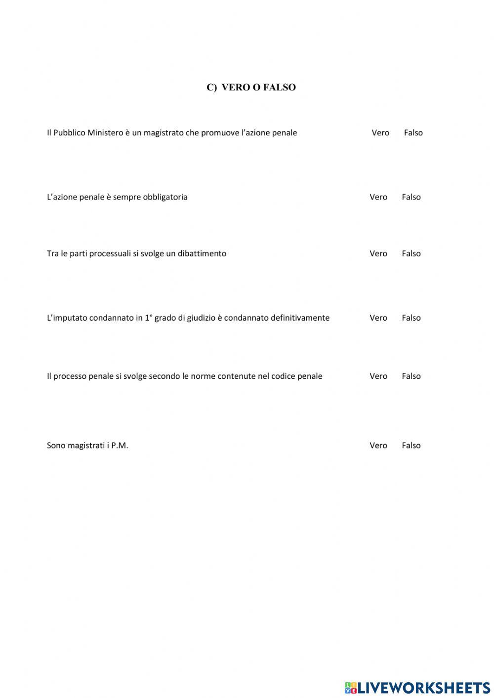 esercitazione-di-diritto-worksheet-live-worksheets