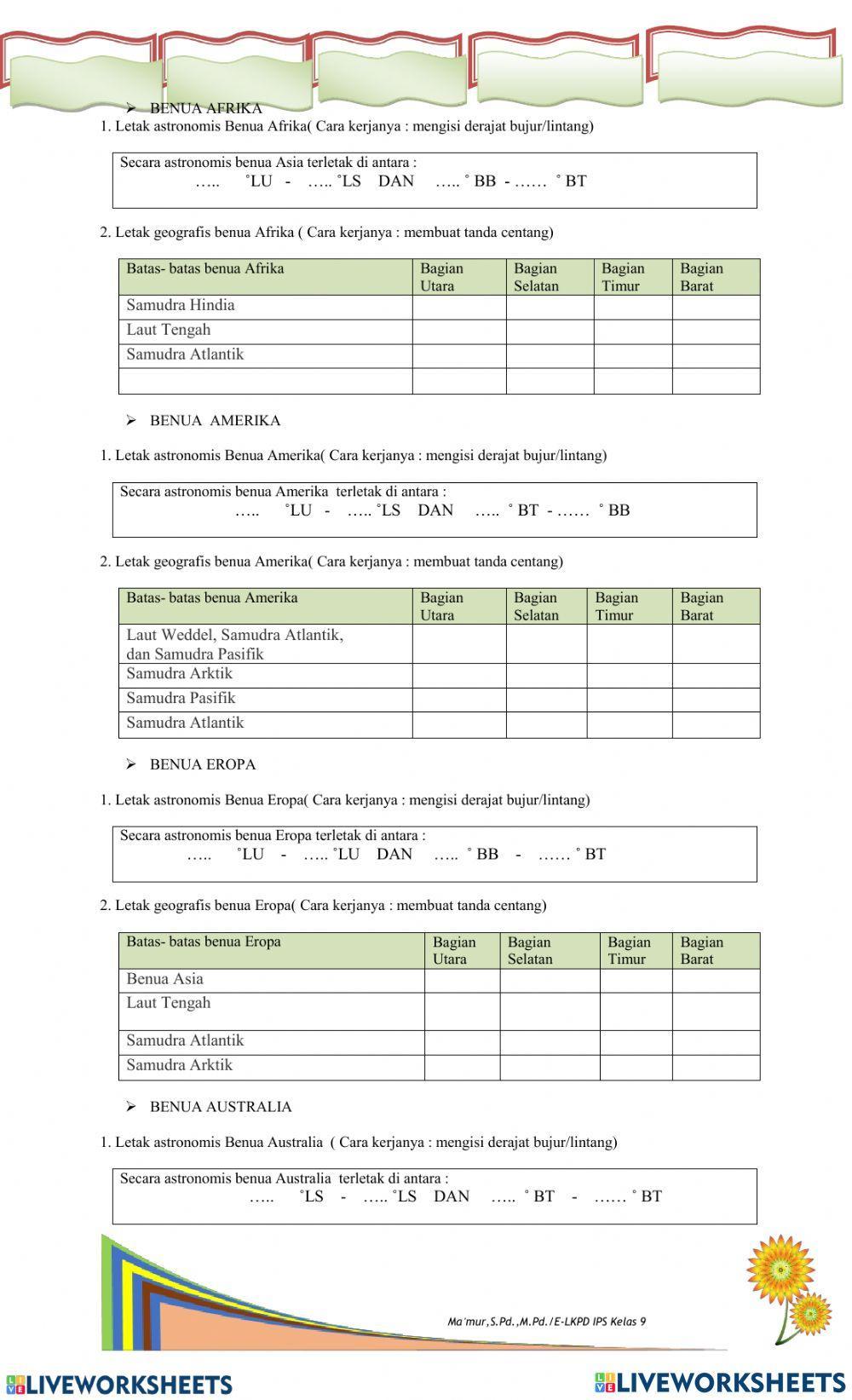 Digital LKPD IPS 9 Benua asia dan benua lainnya