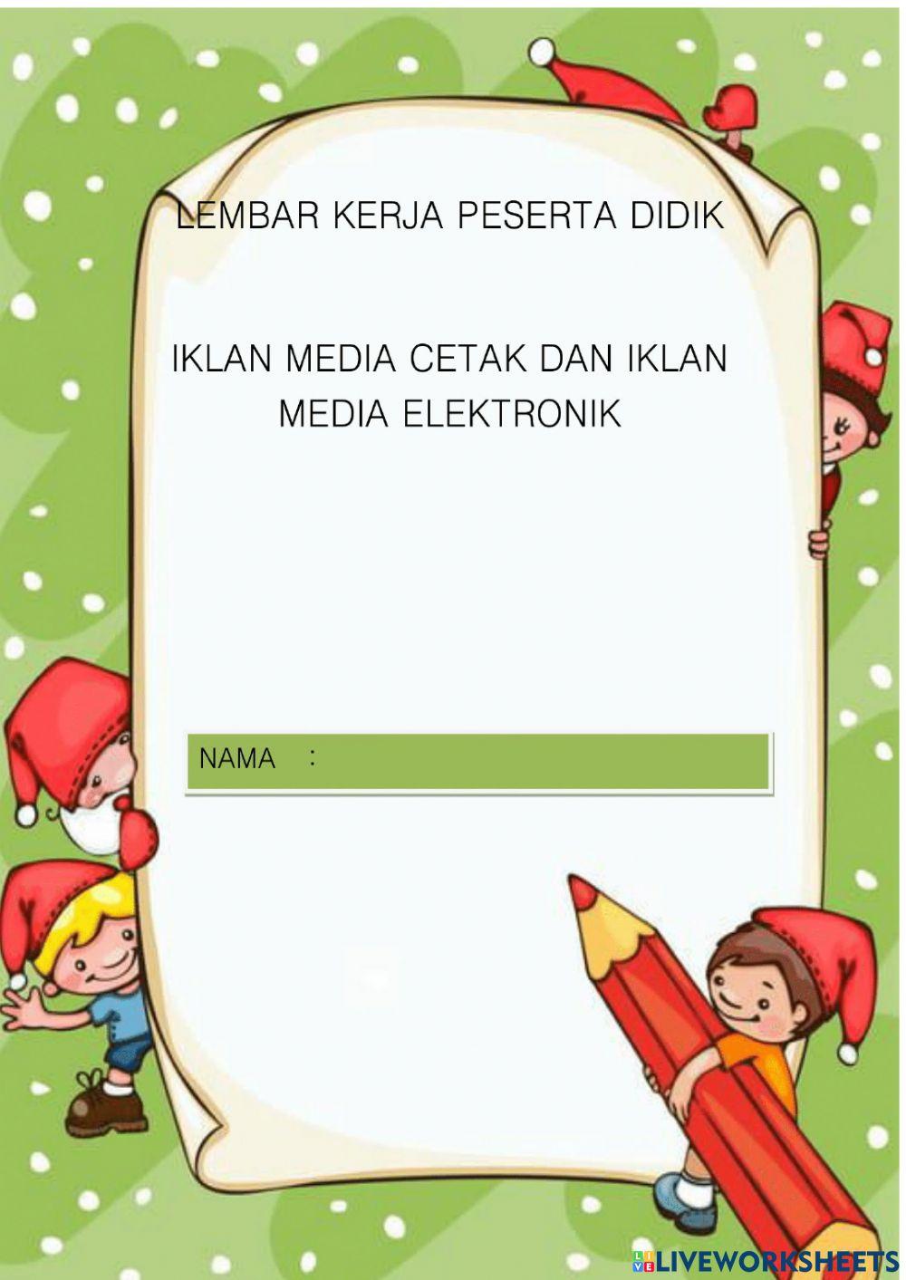 Iklan cetak dan iklan elektronik