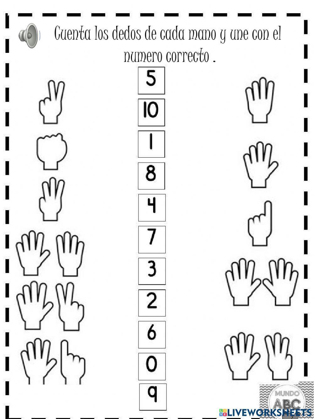 Los números de 1 al 10