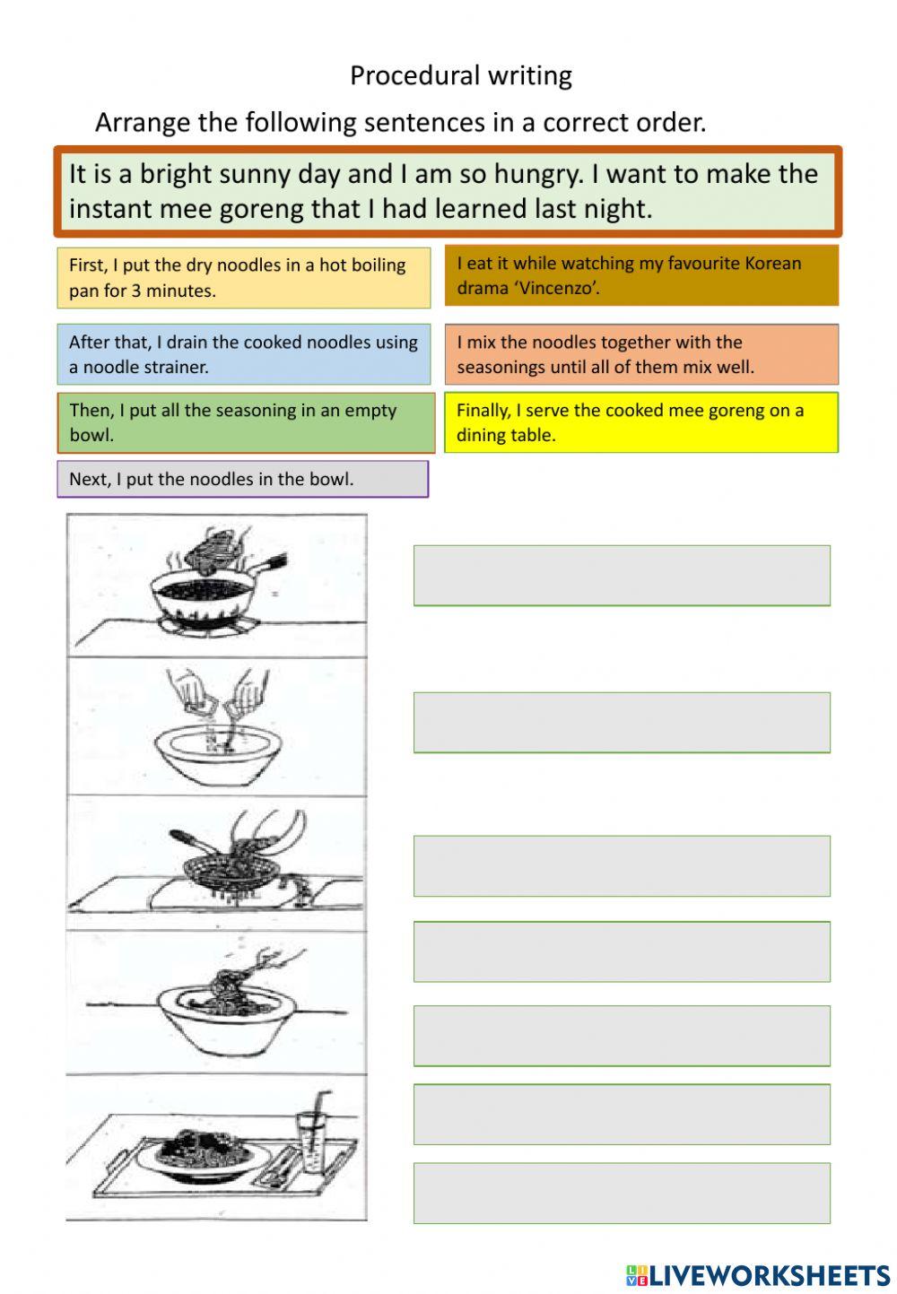 Procedural Writing: Mee goreng