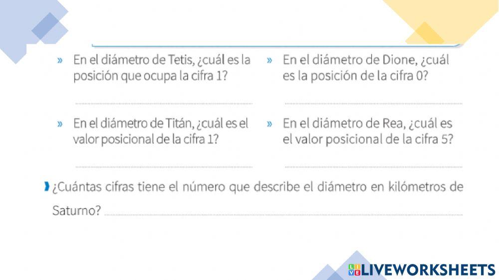 Números naturales y operaciones