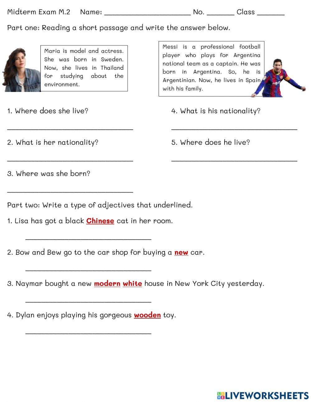 Midterm test M.2 Normal