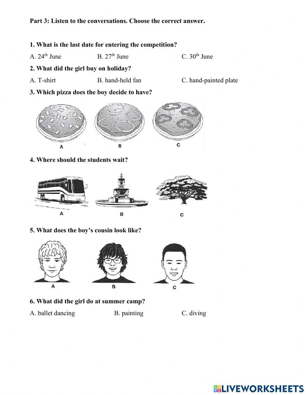 Listening IELTS1C-215 August Test