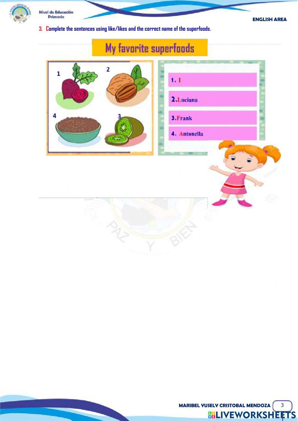 SUPERFOODS  FROM PERU