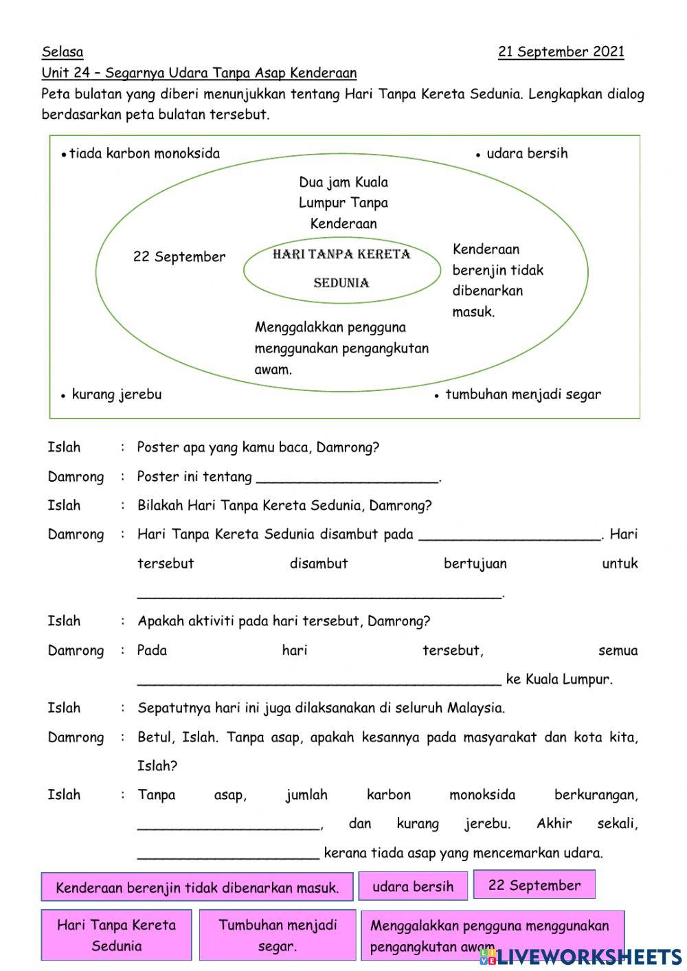 Unit 24 - Segarnya Udara Tanpa Asap Kenderaan