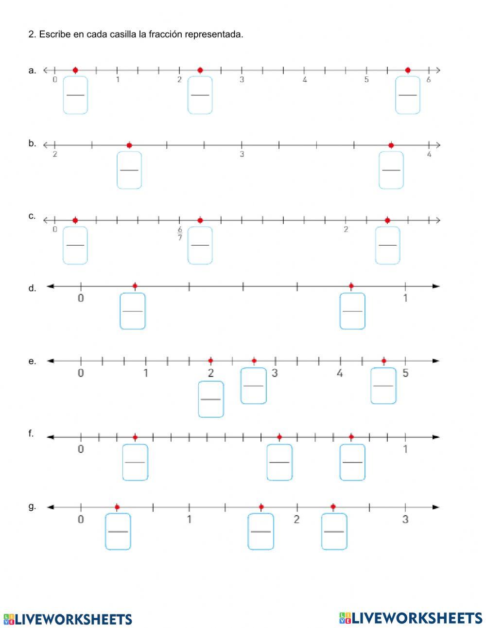 Ubicación de Fracciones