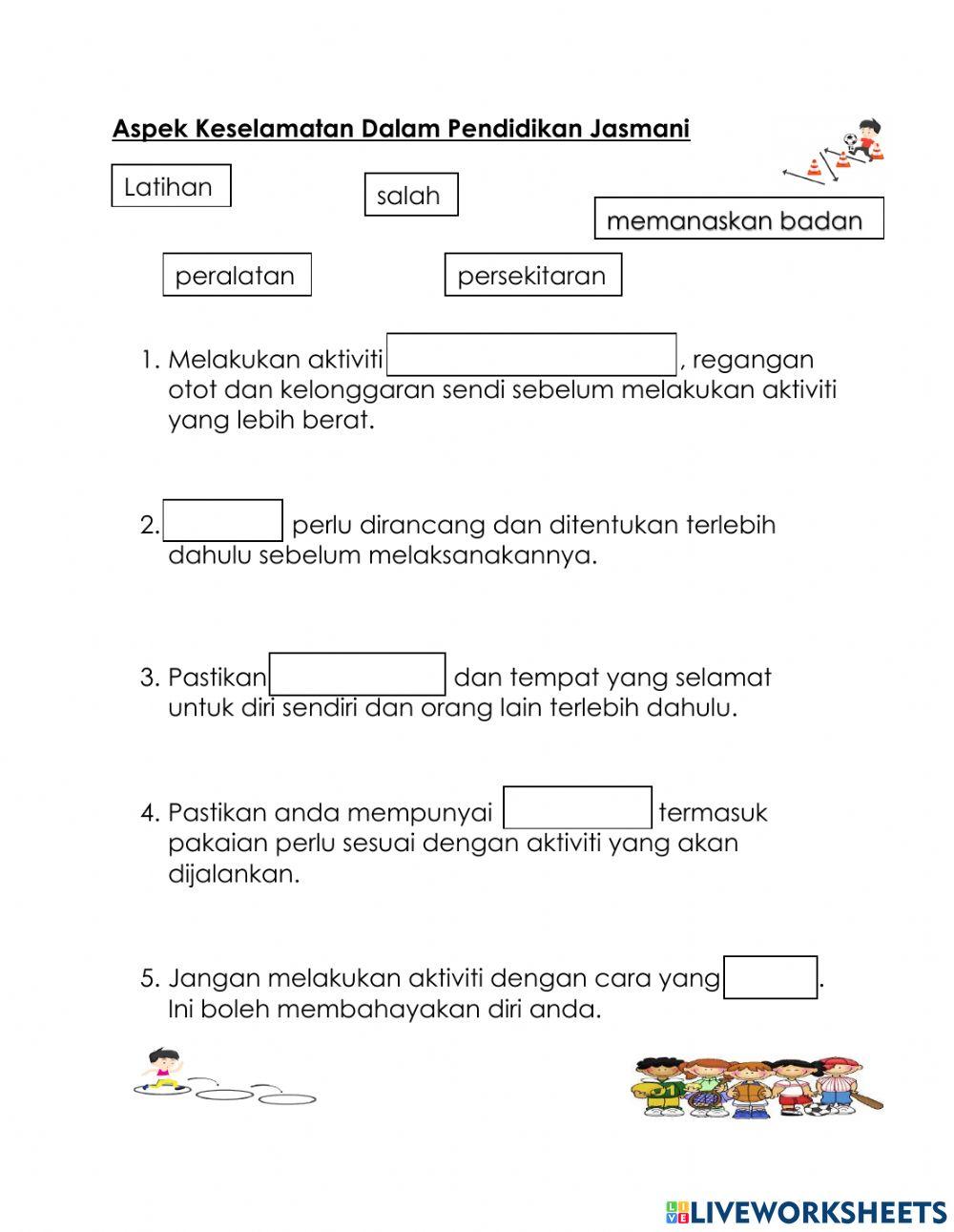 Aspek Keselamatan Dalam Pendidikan Jasmani