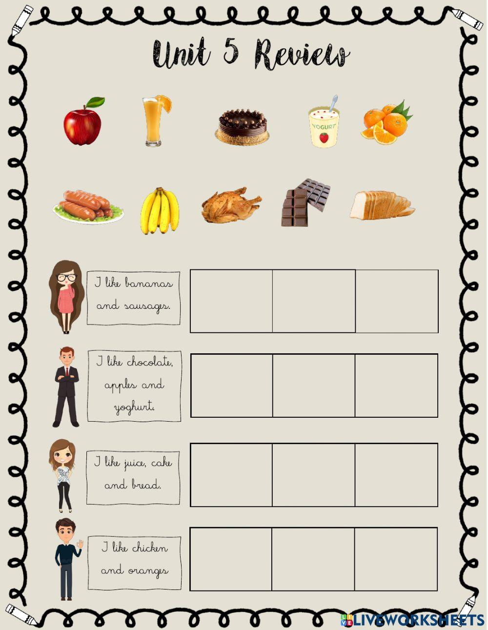 Unit 5 Review - 1st grade