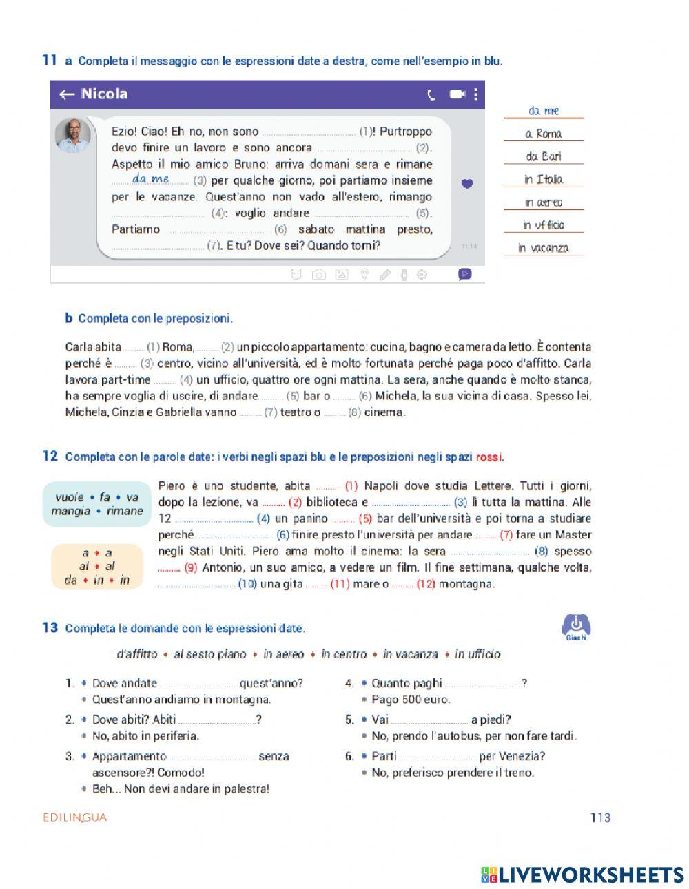 Verbi modali e numeri